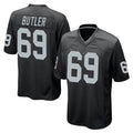 tocy LV.Raiders #69 Adam Butler Player Black Home Game Stitched Jerseys