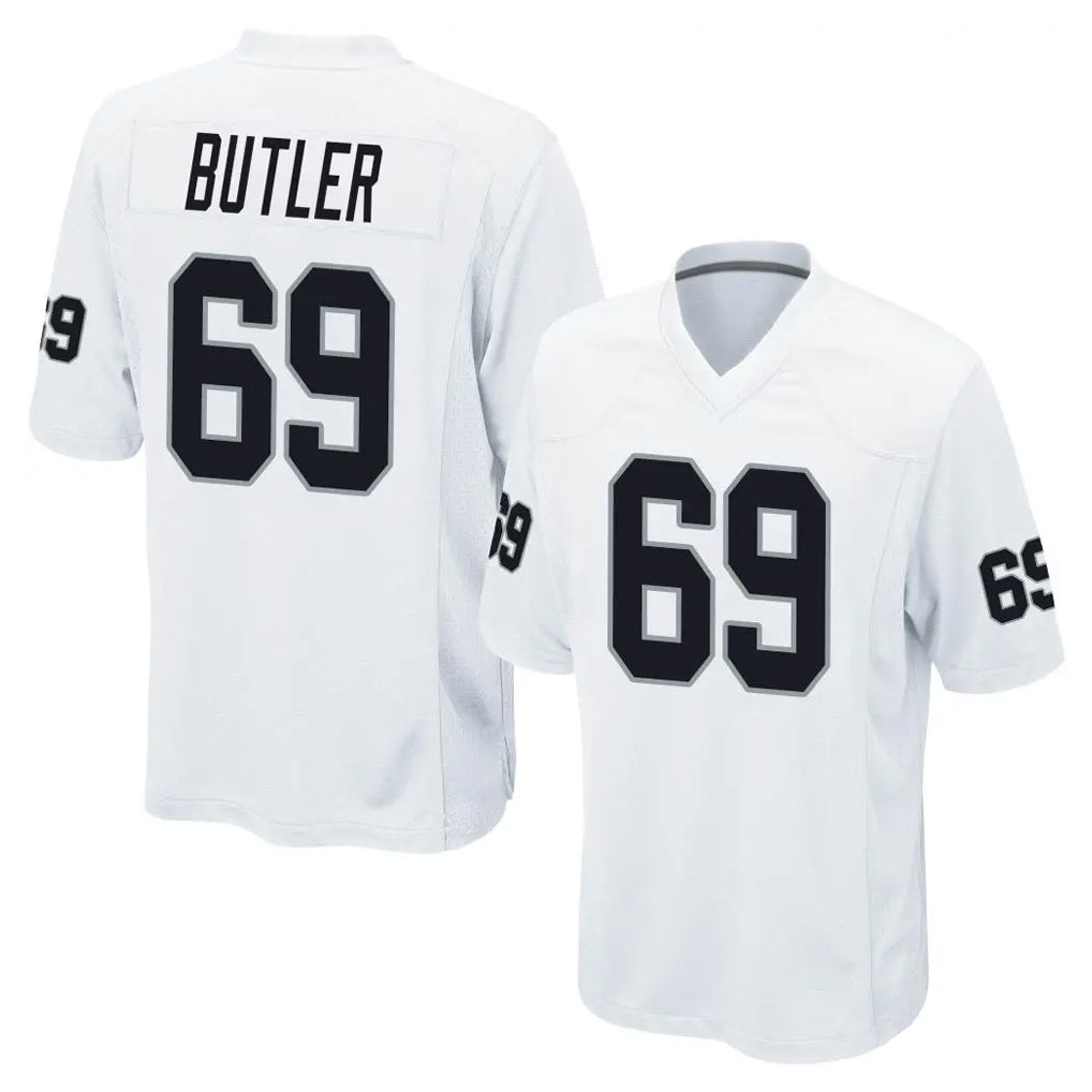 tocy LV.Raiders #69 Adam Butler Player White Home Game Stitched Jerseys