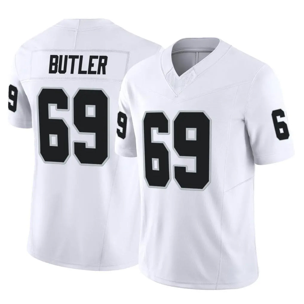 tocy LV.Raiders #69 Adam Butler Player White Limited Vapor F.U.S.E. Home Game Stitched Jerseys