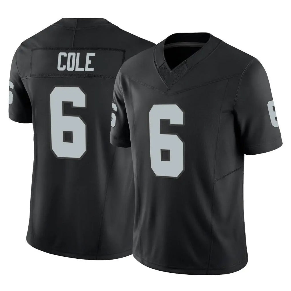tocy LV.Raiders #6 A.J. Cole Player Black Limited Vapor F.U.S.E. Home Game Stitched Jerseys