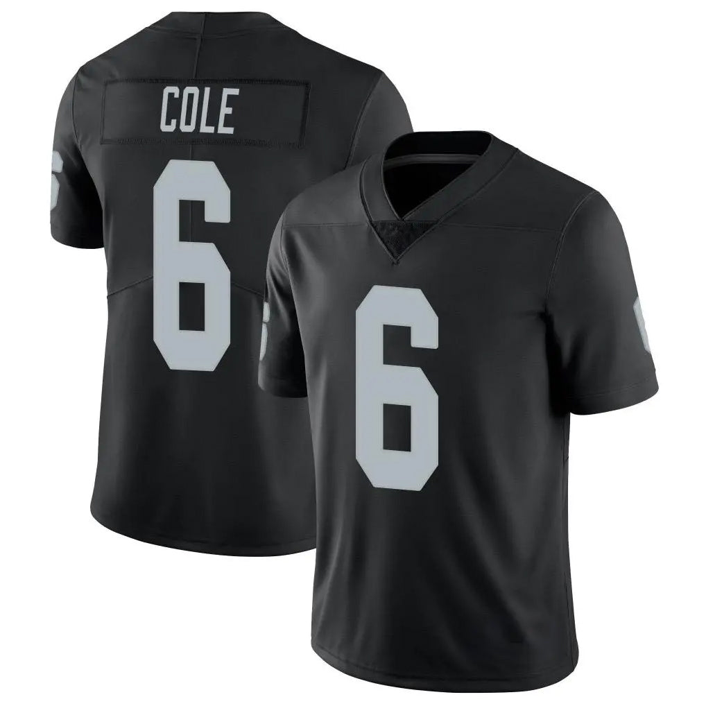 tocy LV.Raiders #6 A.J. Cole Player Black Limited Vapor Untouchable Home Game Stitched Jerseys