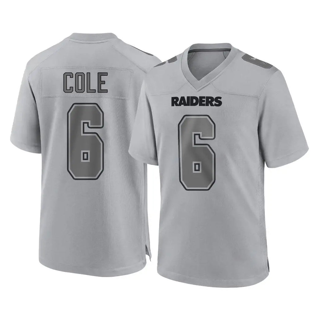 tocy LV.Raiders #6 A.J. Cole Player Gray Atmosphere Fashion Limited Game Stitched Jerseys
