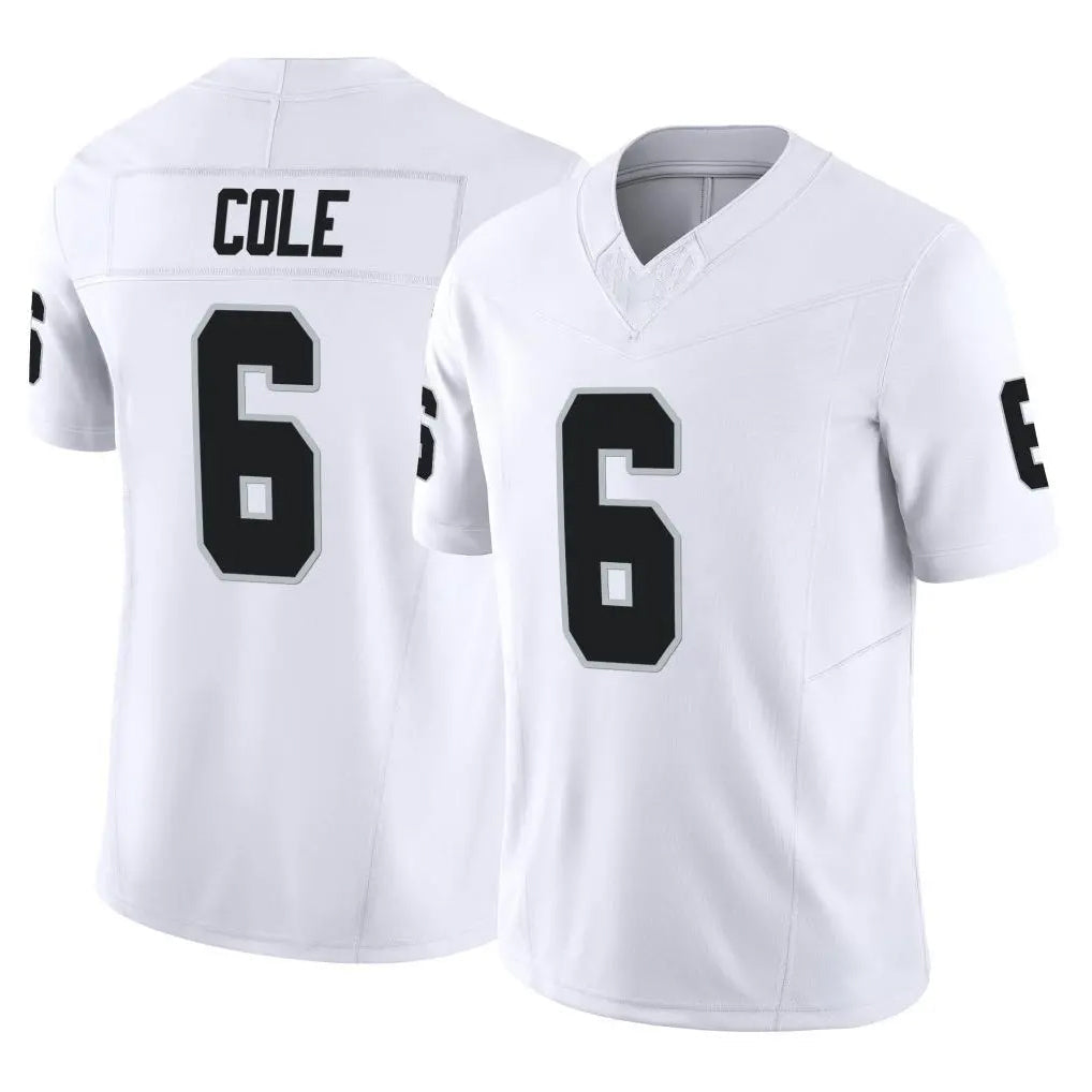 tocy LV.Raiders #6 A.J. Cole Player White Limited Vapor F.U.S.E. Home Game Stitched Jerseys