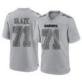 tocy LV.Raiders #71 DJ Glaze Player Gray Atmosphere Fashion Limited Game Stitched Jerseys