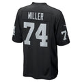 tocy LV.Raiders #74 Kolton Miller Black Game Stitched Jerseys