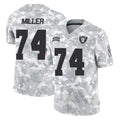 tocy LV.Raiders #74 Kolton Miller Player Arctic Camo Salute To Service Limited Game Stitched Jerseys
