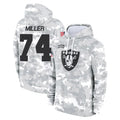 tocy LV.Raiders #74 Kolton Miller Player Arctic Camo Salute to Service Hoodies Limited Game Stitched Jerseys