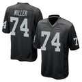 tocy LV.Raiders #74 Kolton Miller Player Black Home Game Stitched Jerseys
