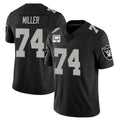 tocy LV.Raiders #74 Kolton Miller Player Black Vapor Limited Home Game Stitched Jerseys