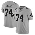 tocy LV.Raiders #74 Kolton Miller Player Gray Vapor Limited Home Game Stitched Jerseys