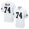 tocy LV.Raiders #74 Kolton Miller Player White Home Game Stitched Jerseys