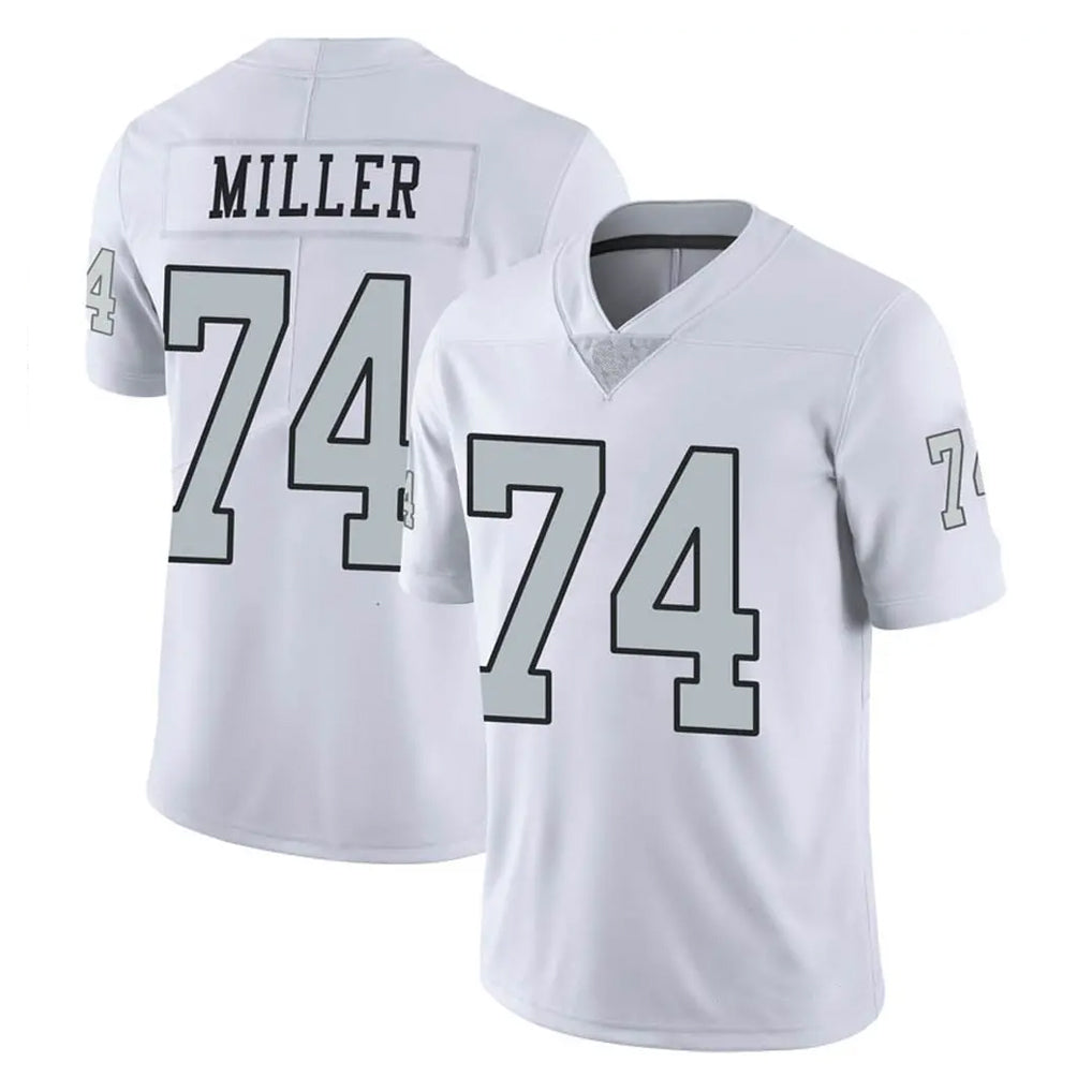 tocy LV.Raiders #74 Kolton Miller Player White Limited Color Rush Home Game Stitched Jerseys