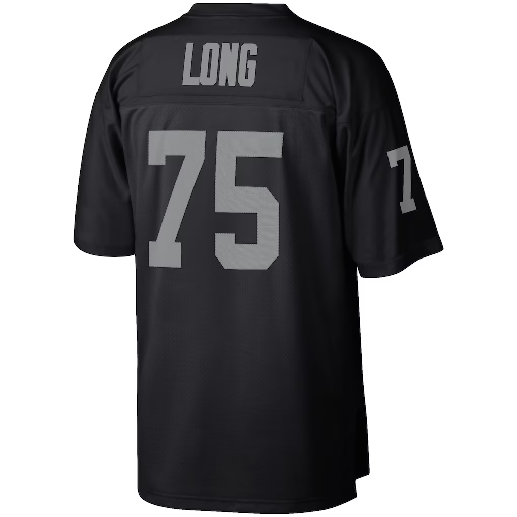 tocy LV.Raiders #75 Howie Long Mitchell & Ness Black Retired Player Legacy Replica Jersey