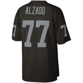 tocy LV.Raiders #77 Lyle Alzado Mitchell & Ness Black Legacy Replica Stitched Puhic  Jersey