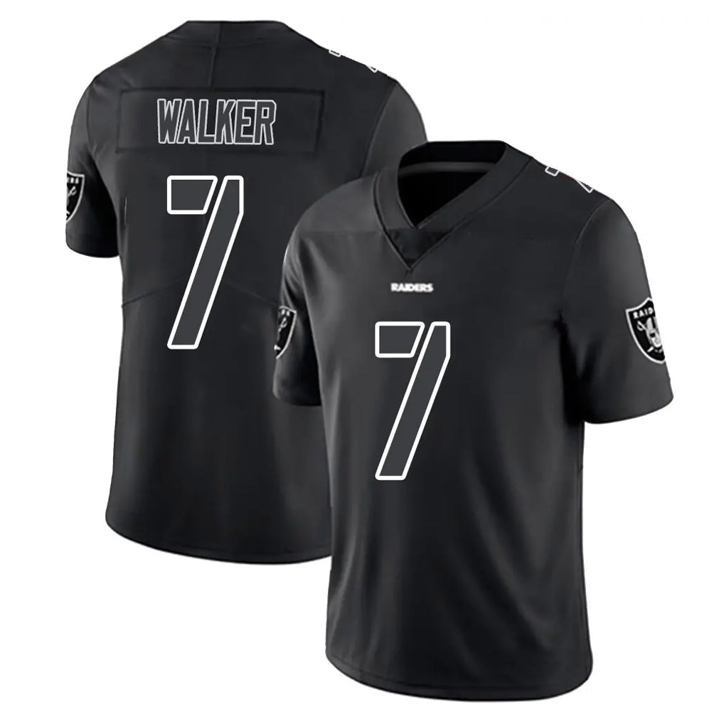 tocy LV.Raiders #7 Quay Walker Player Black Limited Black Impact Home Game Stitched Jerseys