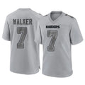 tocy LV.Raiders #7 Quay Walker Player Gray Atmosphere Fashion Limited Game Stitched Jerseys