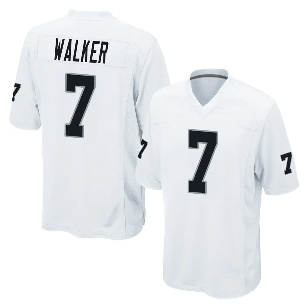 tocy LV.Raiders #7 Quay Walker Player White Home Game Stitched Jerseys