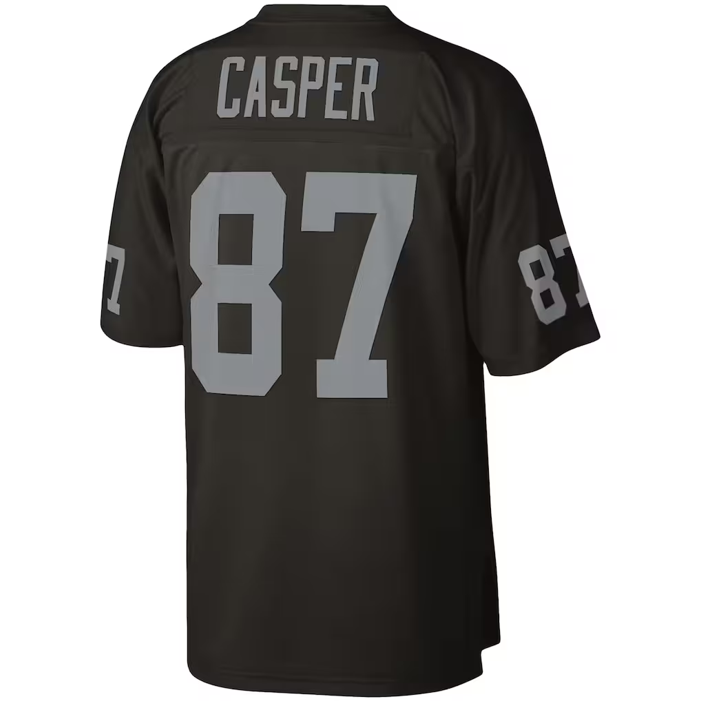 tocy LV.Raiders #87 Dave Casper Mitchell & Ness Black Legacy Replica Jersey Stitched Puhic
