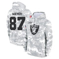 tocy LV.Raiders #87 Michael Mayer Player Arctic Camo Salute to Service Hoodies Limited Game Stitched Jerseys