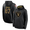 tocy LV.Raiders #87 Michael Mayer Player Black Salute to Service Hoodies Limited Game Stitched Jerseys