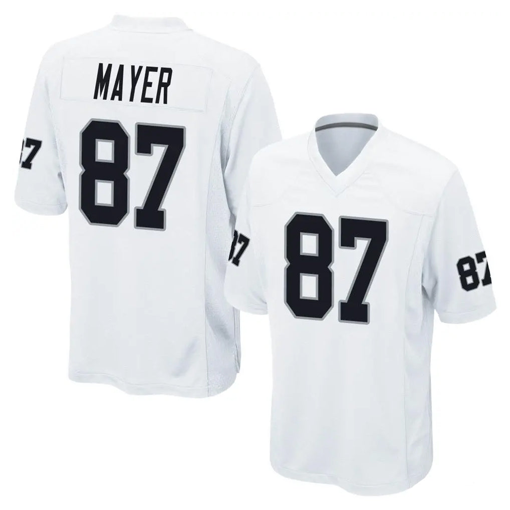 tocy LV.Raiders #87 Michael Mayer Player White Home Game Stitched Jerseys