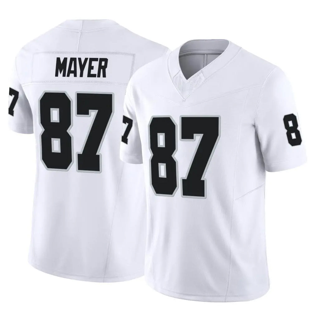 tocy LV.Raiders #87 Michael Mayer Player White Limited Vapor F.U.S.E. Home Game Stitched Jerseys
