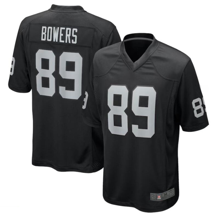 tocy LV.Raiders #89 Brock Bowers Black 2024 Draft First Round Pick Player Game Jersey Stitched Jersey