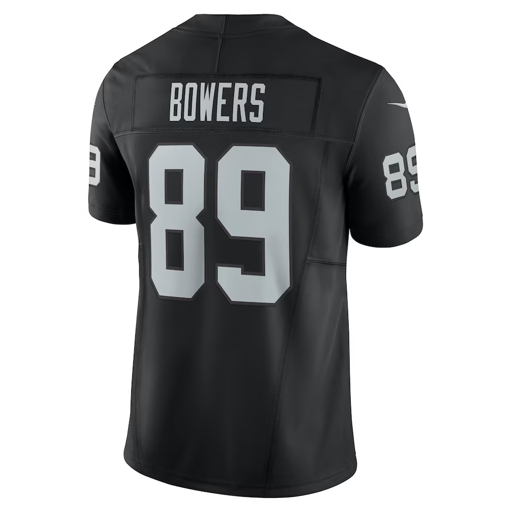 tocy LV.Raiders #89 Brock Bowers Black Team Vapor F.U.S.E. Stitched Limited Jerseys