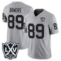 tocy LV.Raiders #89 Brock Bowers Player Gray 2026 Vapor Limited Home Game Stitched Jerseys