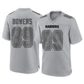 tocy LV.Raiders #89 Brock Bowers Player Gray Atmosphere Fashion Limited Game Stitched Jerseys
