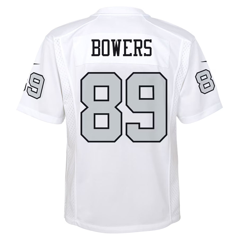 tocy LV.Raiders #89 Brock Bowers Player White Alternate Game Stitched Jerseys