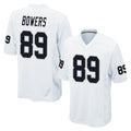 tocy LV.Raiders #89 Brock Bowers Player White Home Game Stitched Jerseys