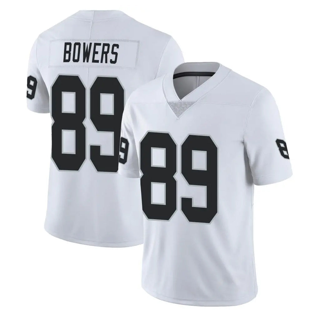 tocy LV.Raiders #89 Brock Bowers Player White Limited Vapor Untouchable Home Game Stitched Jerseys