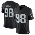 tocy LV.Raiders #98 Maxx Crosby Black Vapor F.U.S.E. Limited Jersey American Stitched Jersey