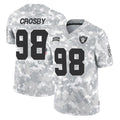 tocy LV.Raiders #98 Maxx Crosby Player Arctic Camo Salute To Service Limited Game Stitched Jerseys