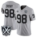 tocy LV.Raiders #98 Maxx Crosby Player Gray 2026 Vapor Limited Home Game Stitched Jerseys