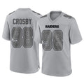 tocy LV.Raiders #98 Maxx Crosby Player Gray Atmosphere Fashion Limited Game Stitched Jerseys