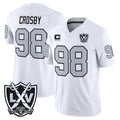 tocy LV.Raiders #98 Maxx Crosby Player White 2026 Vapor Limited Home Game Stitched Jerseys