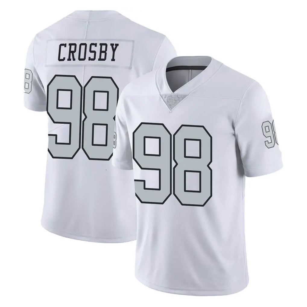 tocy LV.Raiders #98 Maxx Crosby Player White Limited Color Rush Home Game Stitched Jerseys