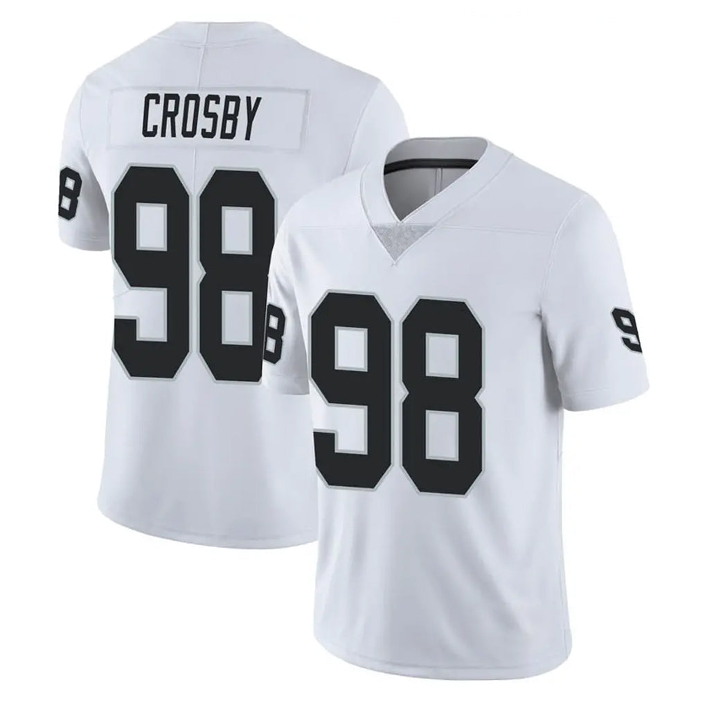 tocy LV.Raiders #98 Maxx Crosby Player White Limited Vapor Untouchable Home Game Stitched Jerseys