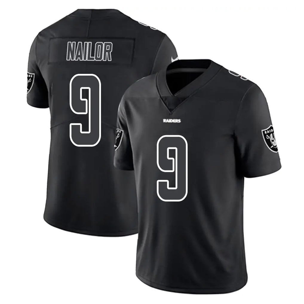 tocy LV.Raiders #9 Jalen Nailor Player Black Limited Black Impact Home Game Stitched Jerseys