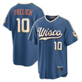 tocy M.Brewers #10 Sal Frelick Player Blue 2026 City Connect Home Game Stitched Jerseys