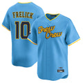 tocy M.Brewers #10 Sal Frelick Player Light Blue City Connect Home Limited Stitched Jerseys