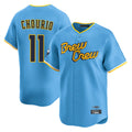 tocy M.Brewers #11 Jackson Chourio Player Light Blue City Connect Home Limited Stitched Jerseys