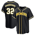 tocy M.Brewers #32 Jacob Misiorowski Player Black Fashion Out Home Game Stitched Jerseys
