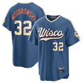 tocy M.Brewers #32 Jacob Misiorowski Player Blue 2026 City Connect Home Game Stitched Jerseys