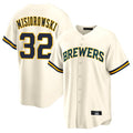 tocy M.Brewers #32 Jacob Misiorowski Player Cream Home Game Stitched Jerseys