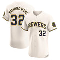 tocy M.Brewers #32 Jacob Misiorowski Player Cream Home Limited Elite Stitched Jerseys