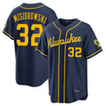 tocy M.Brewers #32 Jacob Misiorowski Player Navy Home Stadium Game Stitched Jerseys