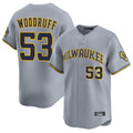 tocy M.Brewers #53 Brandon Woodruff Player Gray Home Limited Stitched Jerseys